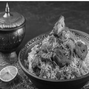 Fry Piece Mutton Biryani