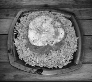 Egg Chopper Rice   [With Gravy ]