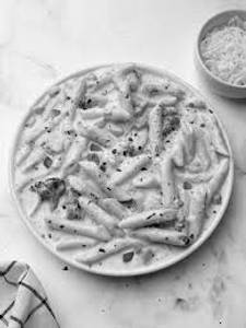 Penne alfredo white sauce pasta
