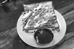 Veg Tandoori Cheese Grill Sandwich