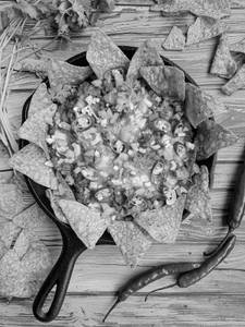 Creamy Jalapeno and Corn Nachos