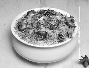 Mushroom biryani