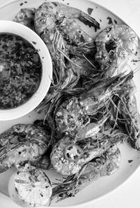 Pan Grilled Prawns