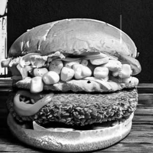 Corn paneer burger