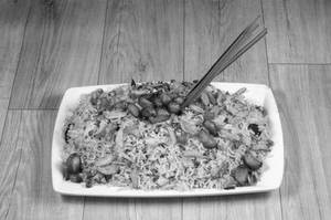 Burned Garlic Chicken Fried Rice