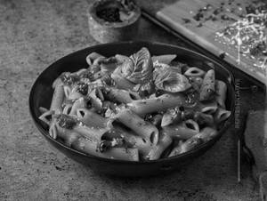 Mushroom Pasta  Red Sauce