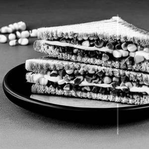 Brown B Cheese Corn Sandwich