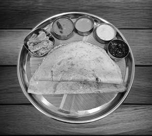 Adai dosa with avial