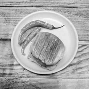 Cheese grilled vada pav