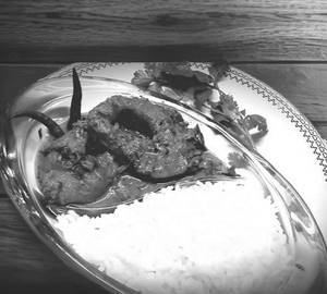 Plain Rice Ruhi Fish Curry (1 Pcs)