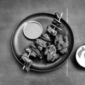 Rumali Chicken Pudina Tikka Tangy Tomato Sharwma