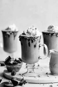 Chocolate Milkshake with Nuts