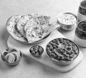 Special chole kulche + lassi