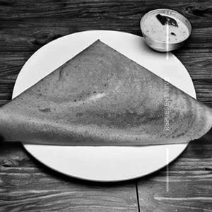 Jain Dhaniya Mirchi Cheese Dosa