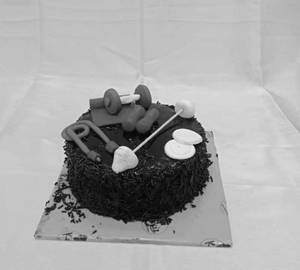 Gym Theme Dutch truffle Choco Cake
