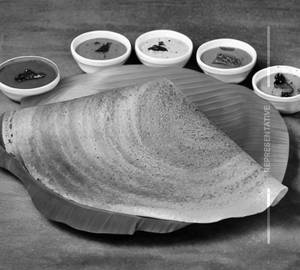 Onion Rava Masala Dosa