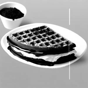 Dark & White Dream Belgian Waffle