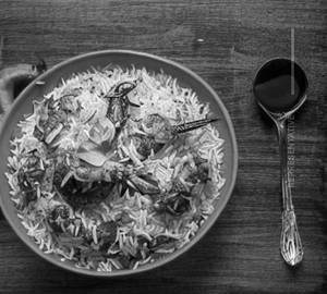 Gongura prawns biryani