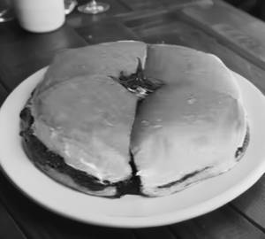 Dark chocolate butter bun