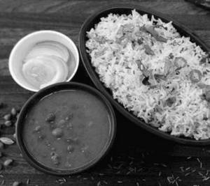 Brown Chana Masala (250 Ml) With Jeera Rice