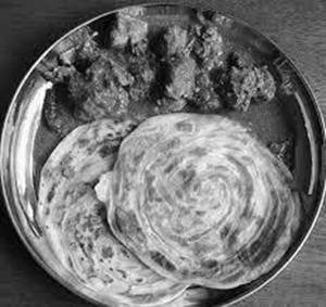 Parota With Chicken Curry