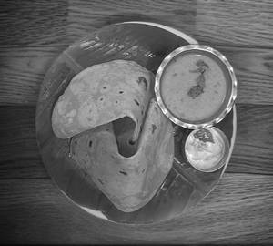 3nos Butter Chapati & Veg Korma