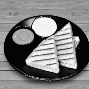 Corn Paneer Toast Sandwich White Bread