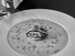 Miso Glazed Shitake Mushroom Soup