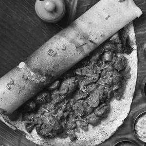 Mushroom roast dosa