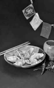 Prawns steamed momos [6 pieces]