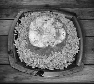 Chicken Chappad Rice  [With Gravy ]