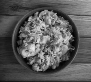 Mushroom  schezwan fried rice