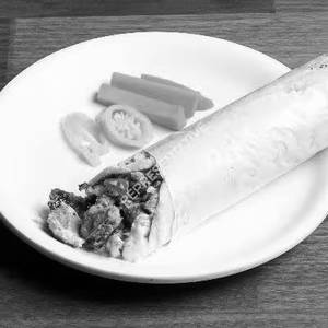 Meat roll shawarma