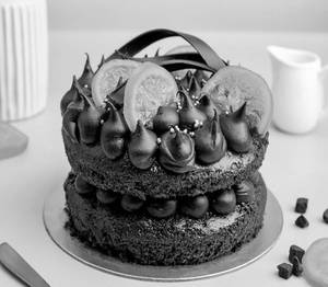Rakhi Special Eggless Chocolate Orange Cake (0.6 Kg)