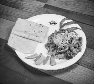 Meat plate shawarma