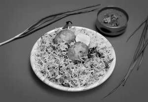 Egg biryani with gravy