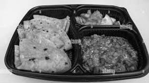 Lunch Time : Veg Roti Combo - Roti 3 Pcs + Mixed Veg + Salad + Chutney + Water