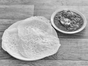 3 Appam + Egg Roast