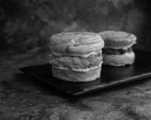 Cheese Corn Croissant Burger