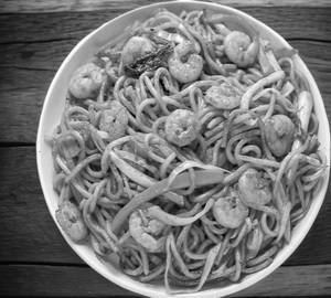 Prawns fried chow