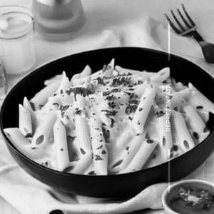 White Mushroom Penne Pasta