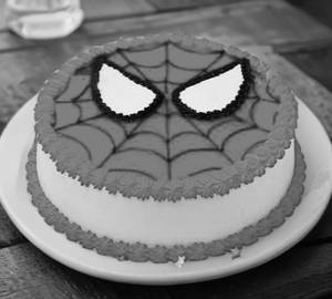 Spiderman Vanilla Cake