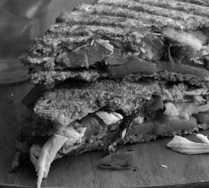 Chicken Veg Cheese Grilled Sandwich