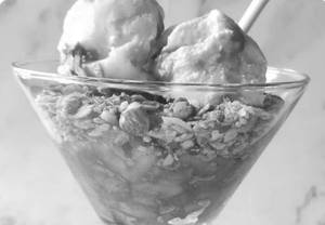 Apple caramel ice cream jar