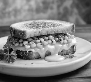 Egg Corn Cheese Grilled Sandwich