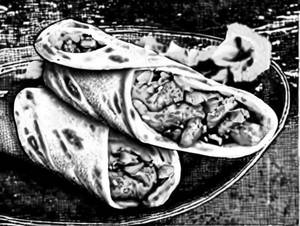 Double Egg Chicken Roll