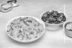 Veg Manchurian Fried  Rice