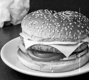 Paneer schezwan cheese burger