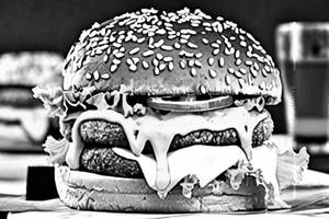 Paneer tikki cheese burger