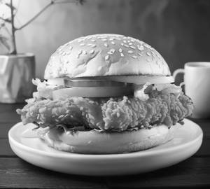 Fried chicken burger